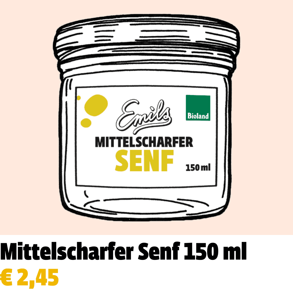Emils mittelscharfer Senf 150 ml